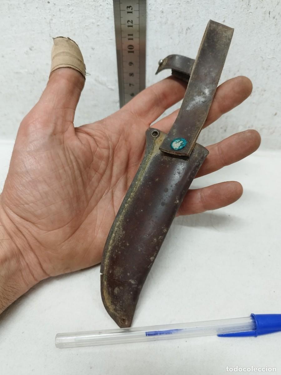 Militaria: Antigua funda de cuchillo a restaurar. - Foto 5