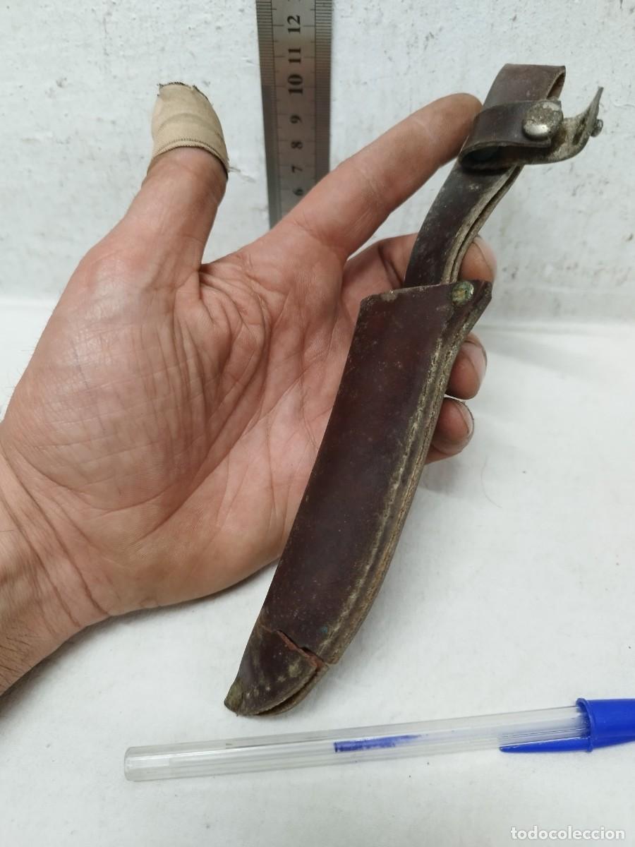 Militaria: Antigua funda de cuchillo a restaurar. - Foto 6