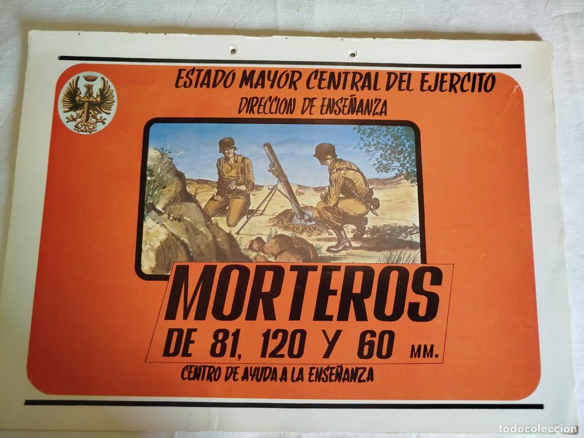 Militaria: L&aacute;minas armamneto. Morteros - Foto 1