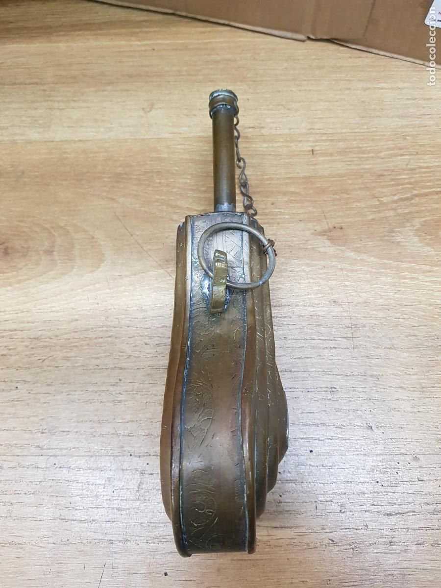 Militaria: ANTIGUA POLVERA MILITAR ARABE - Foto 3