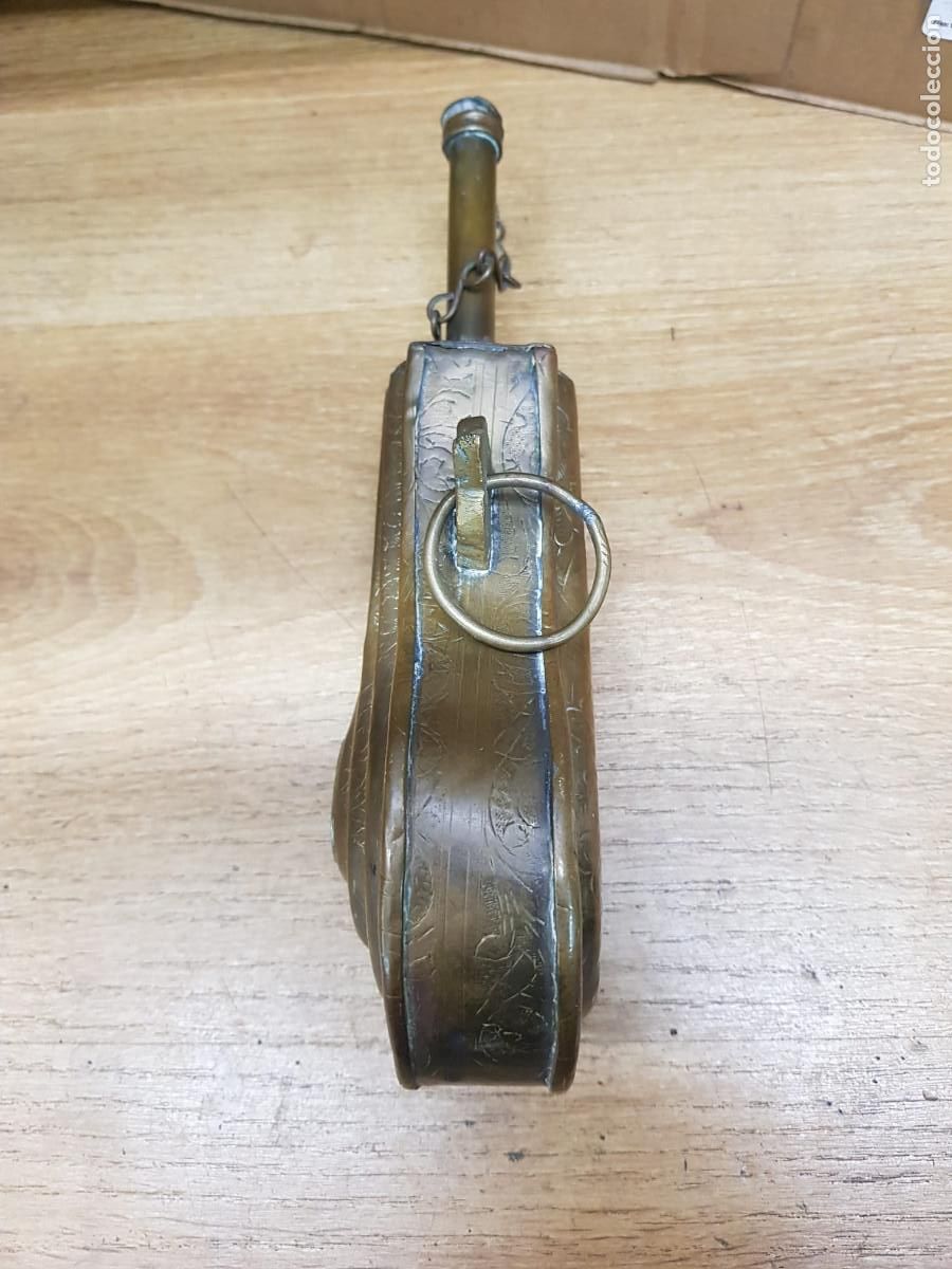 Militaria: ANTIGUA POLVERA MILITAR ARABE - Foto 4