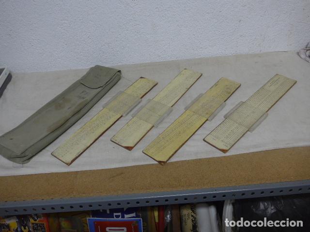 Militaria: Lote REGLAS DE CALCULO BALISTICO. TABLAS DE TIRO GRAFICAS PARA CA&Ntilde;ON 105 antiguas