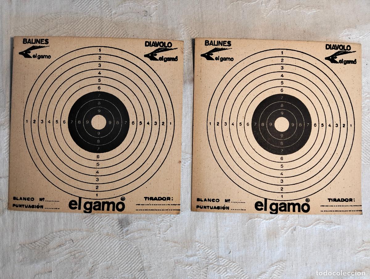 Militaria: Dianas de tiro blancos punter&iacute;a el gamo balines diavolo carabinas accesorios lote 2 unidades