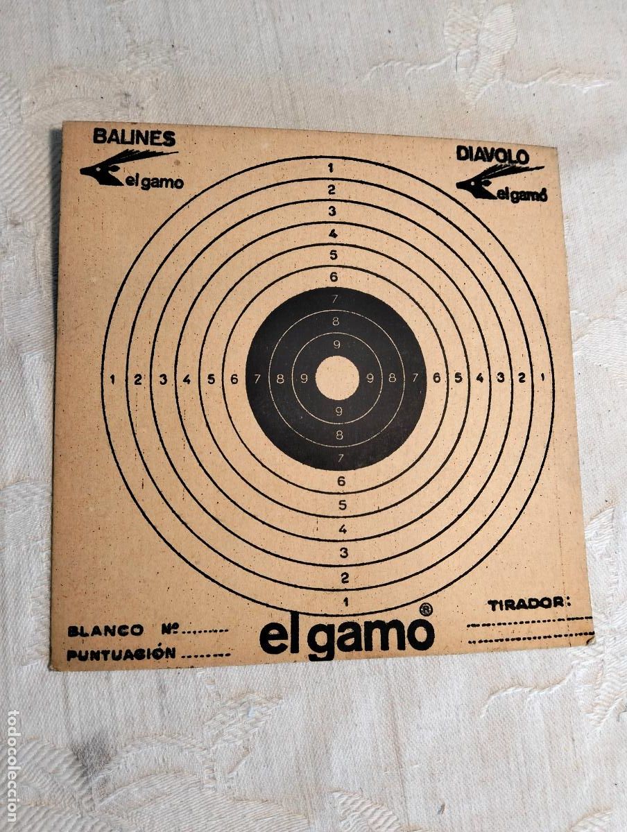 Militaria: Dianas de tiro blancos punter&iacute;a el gamo balines diavolo carabinas accesorios 1 unidad