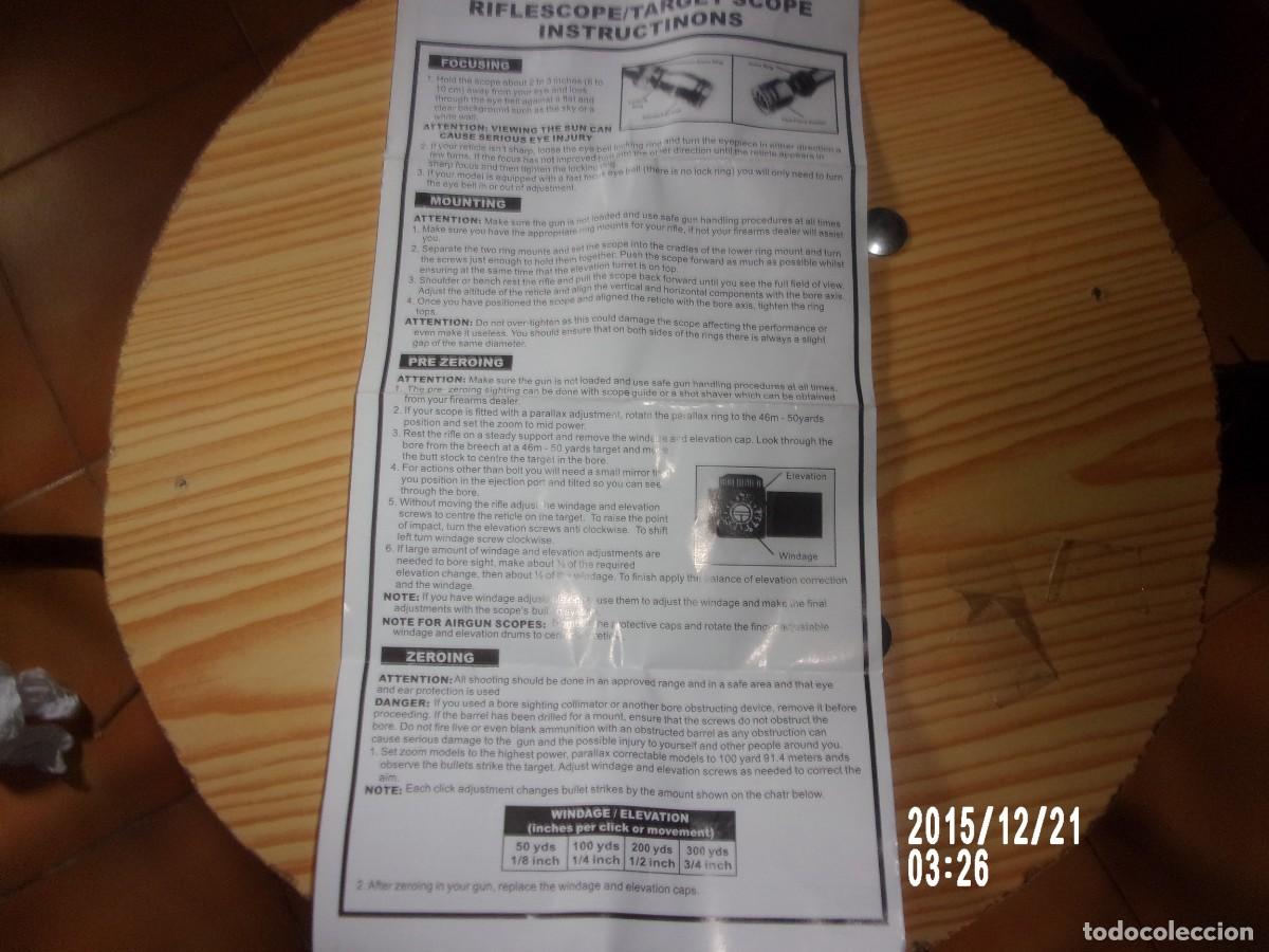 Militaria: VENDO VISOR BUSHNELLTARGET ESCOPE BANNER - Foto 4