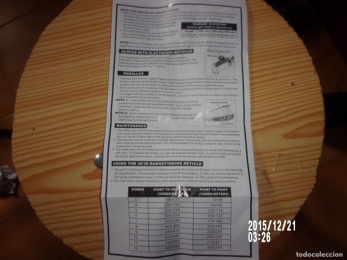 Militaria: VENDO VISOR BUSHNELLTARGET ESCOPE BANNER - Foto 5
