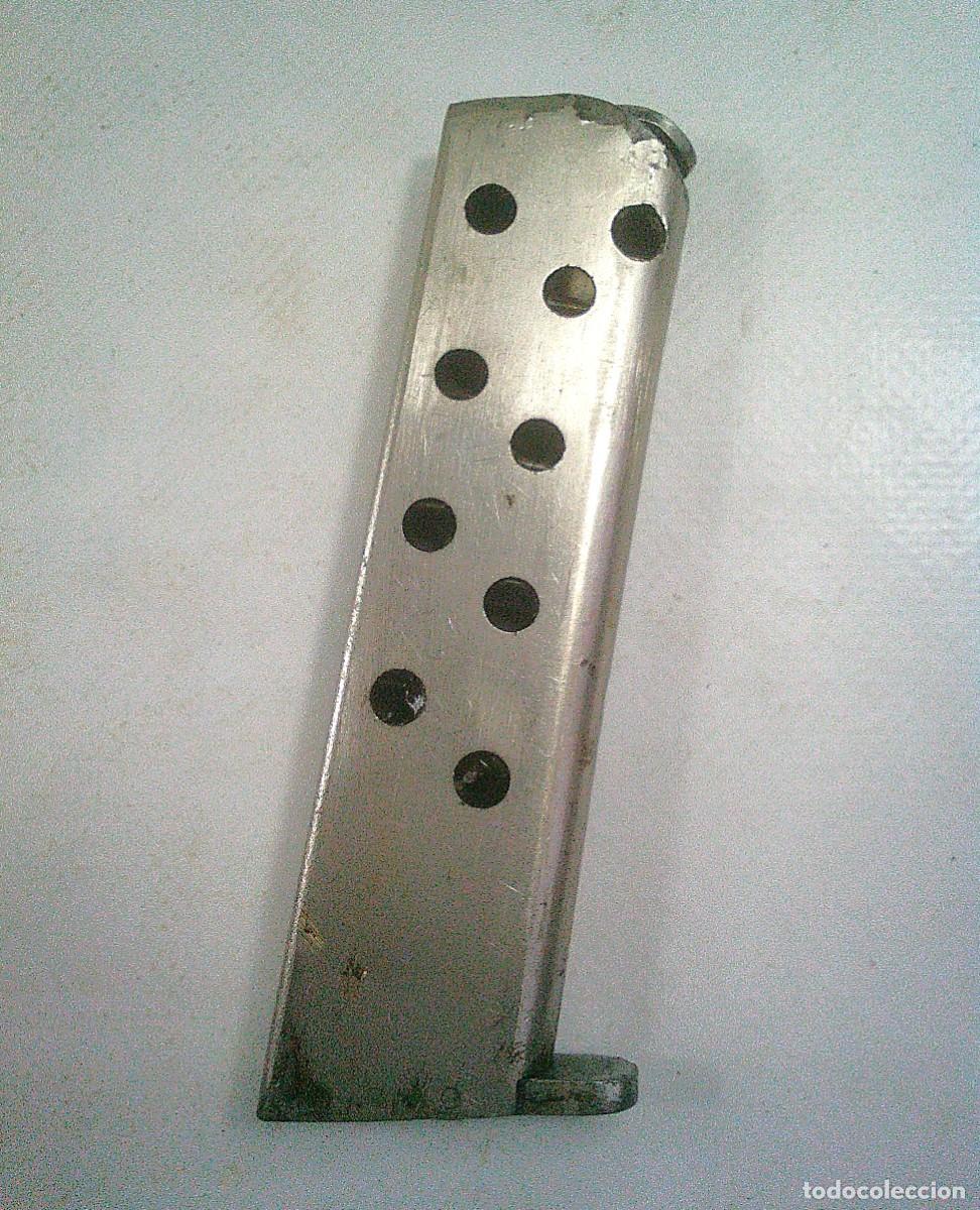 Militaria: CARGADOR DE LA PISTOLA STAR 1919 SINDICALISTA 7,65 MM DE MARCO GRANDE CROMADO O NIQUELADO