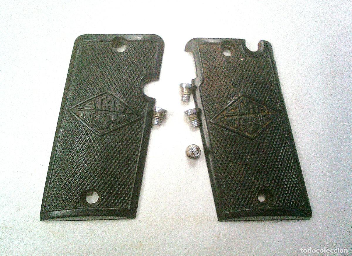 Militaria: CACHAS DE LA PISTOLA STAR E 6,35 MM
