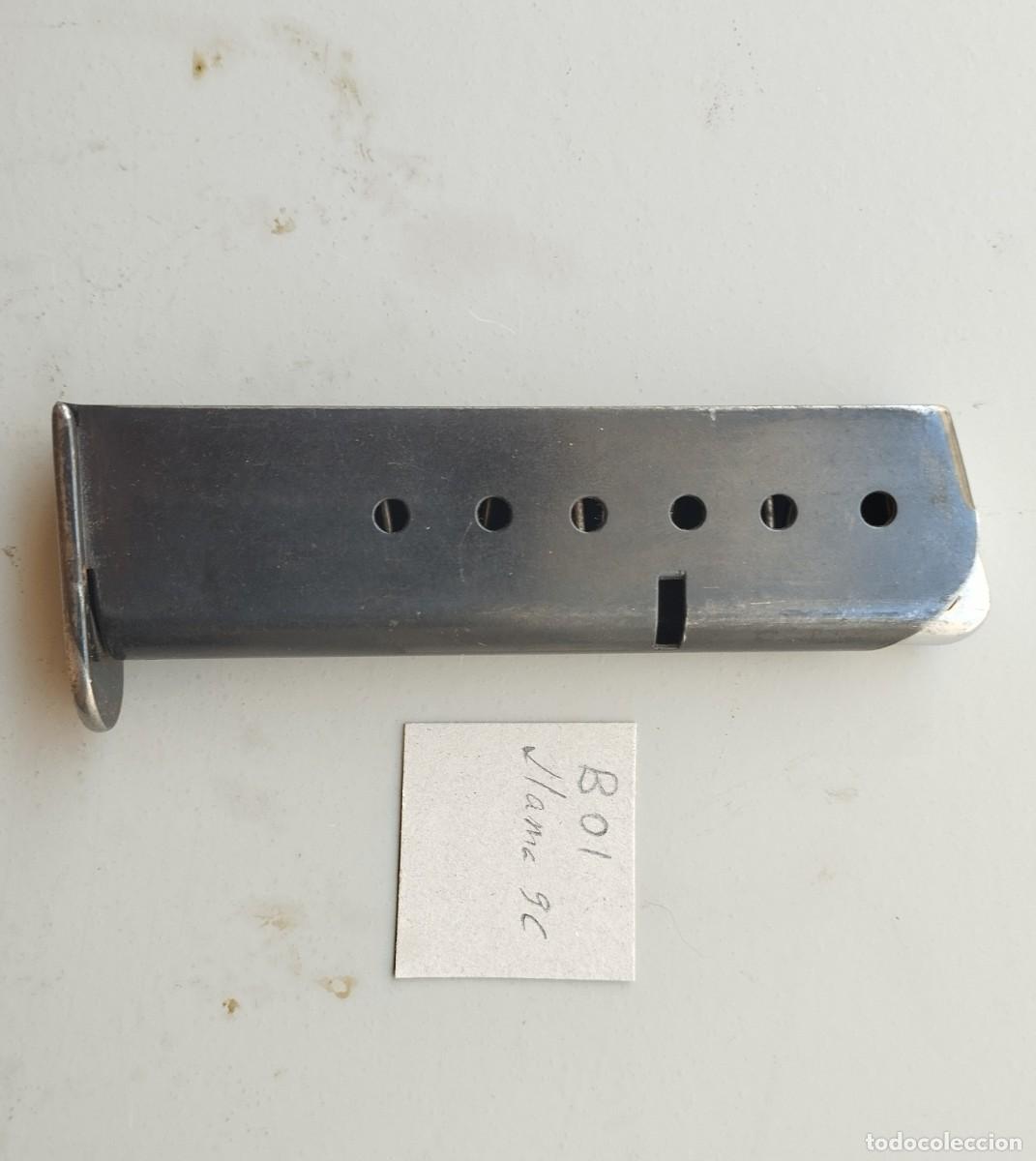 Militaria: cargador pistola llama 9 corto