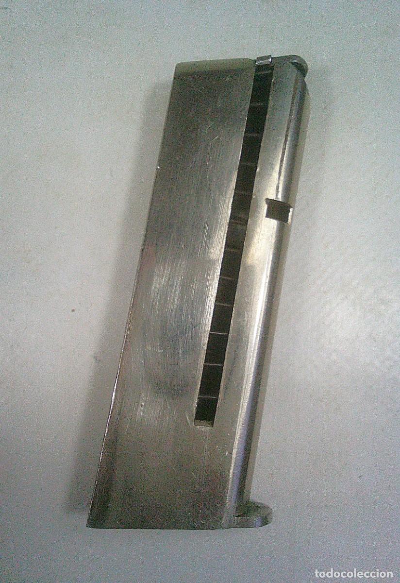 Militaria: CARGADOR DE LA PISTOLA ASTRA 3000 7,65 MM MARCADO CROMADO ORIGINAL - 2