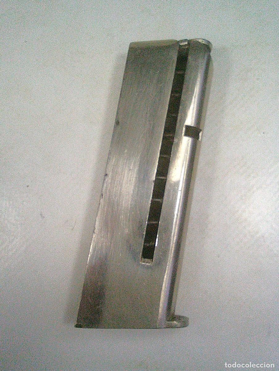 Militaria: CARGADOR DE LA PISTOLA ASTRA 3000 9 MM C 9 MM CORTO MARCADO CROMADO ORIGINAL - 2