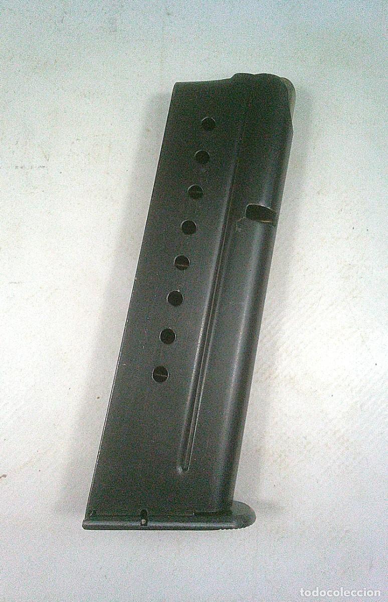 Militaria: CARGADOR DE LA PISTOLA LLAMA 9 MM P 9 MM PARABELLUM MARCADO PAVONADO ORIGINAL