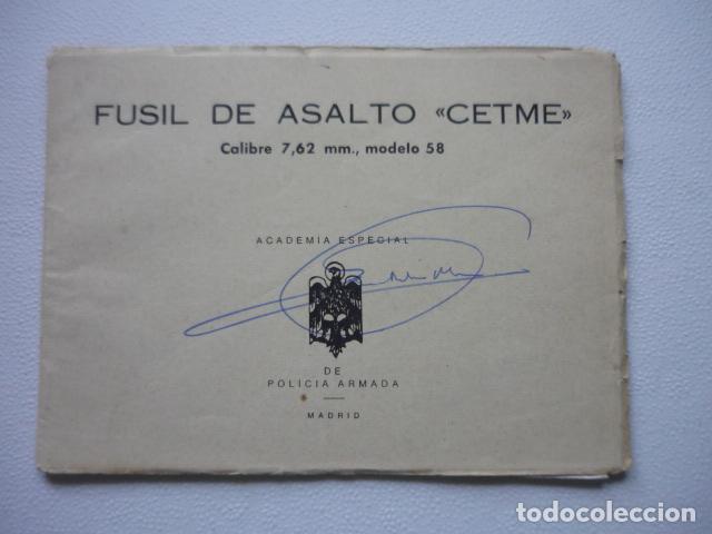 Militaria: FUSIL DE ASALTO CETME MANUAL ACADEMIA ESPECIAL DE POLIC&Iacute;A ARMADA