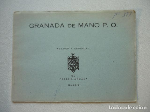 Militaria: GRANADA DE MANO P O MANUAL ACADEMIA ESPECIAL DE POLIC&Iacute;A ARMADA