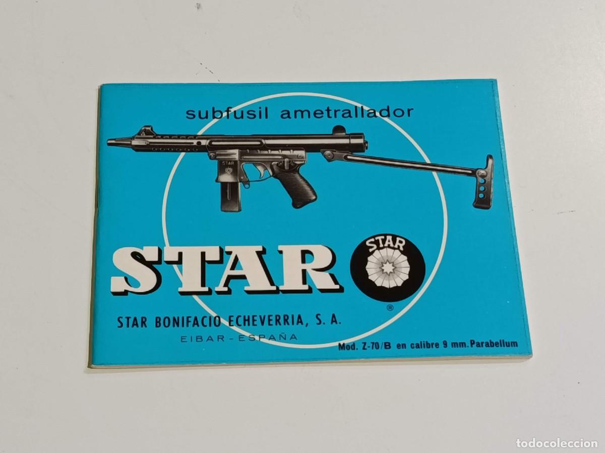 Militaria: Manual de instrucciones subfusil ametrallador STAR