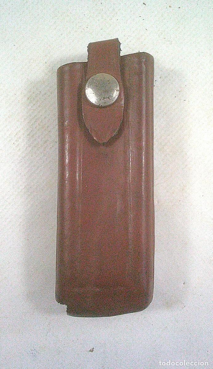 Militaria: FUNDA CARGADOR DE CUERO MARRON DE PISTOLA PORTACARGADOR PORTACARGADOR PARA 7,65 O 9 MM C