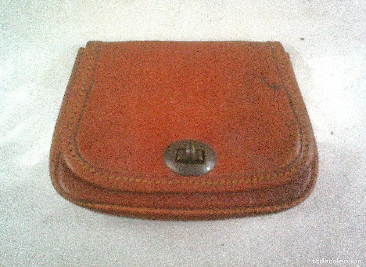 Militaria: CARTUCHERA FUNDA DE CUERO MARRON PARA MUNICION CARTUCHOS PISTONES