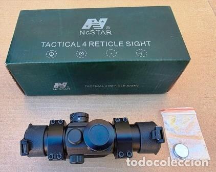 Militaria: Visor punto rojo NcSTAR DTB4 T&aacute;ctico 4 Ret&iacute;culas