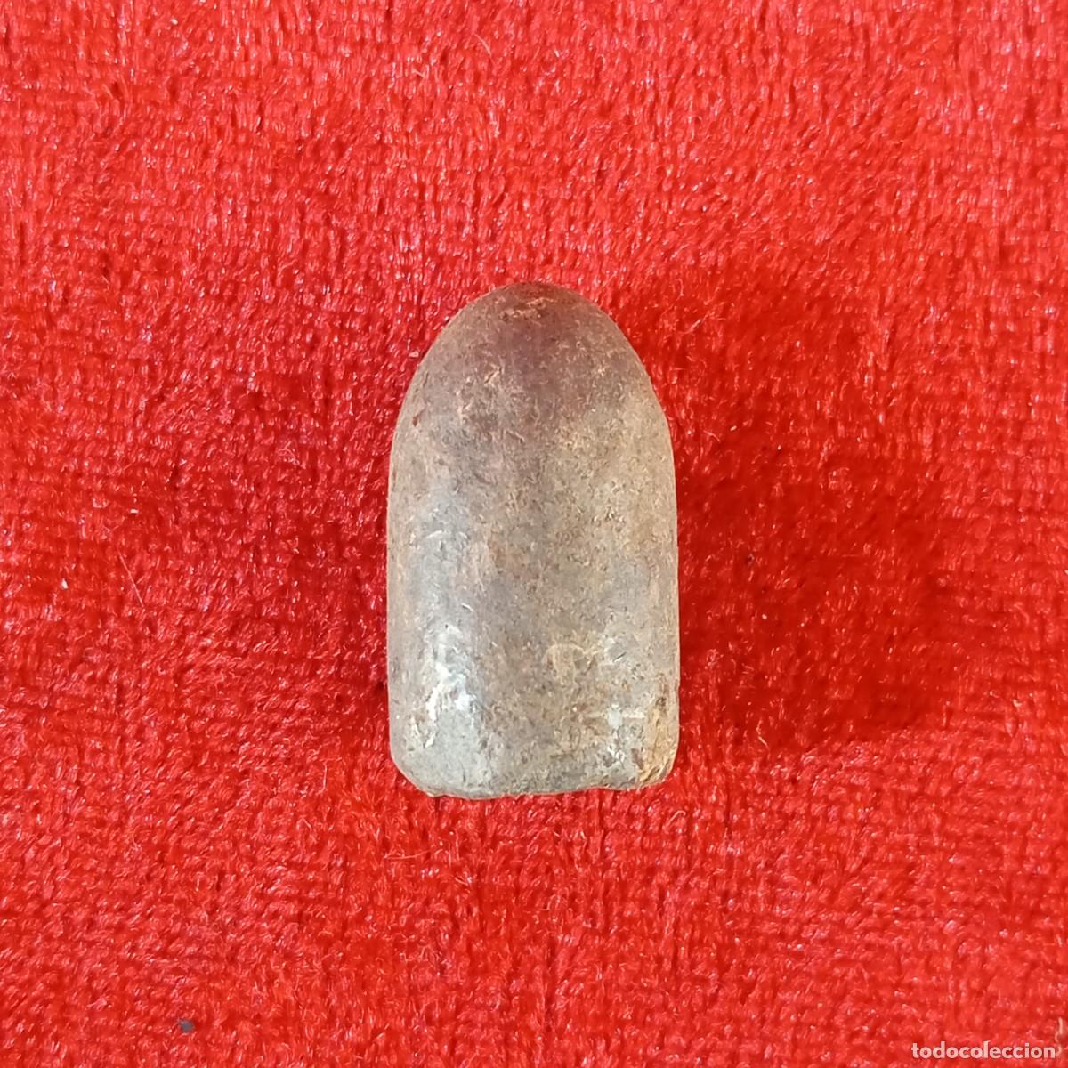 Militaria: PROYECTIL - ORIGINAL - INERTE - VACIO - 2,5 CM - Foto 2
