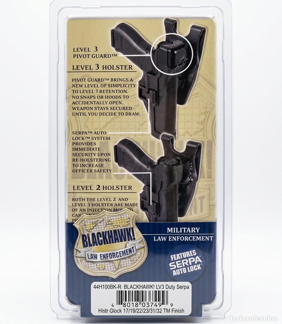 Militaria: Funda R&iacute;gida BLACKHAWK SERPA Holster