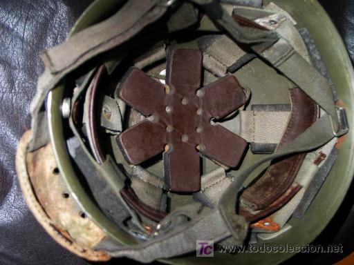 Militaria: CASCO DE PARACAIDISTA EJERCITO FRANCES. COMPLET0 - Foto 3