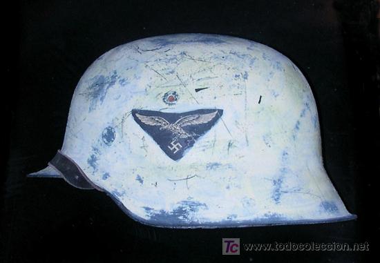 Militaria: Casco alem&aacute;n M40 Luftwaffe - Foto 6