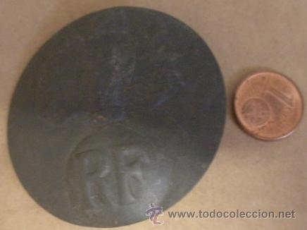 Militaria: Chapa de casco franc&eacute;s - Foto 1