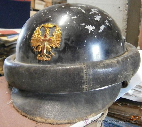 Militaria: Casco de motorista del Ej&eacute;rcito espa&ntilde;ol. - Foto 1