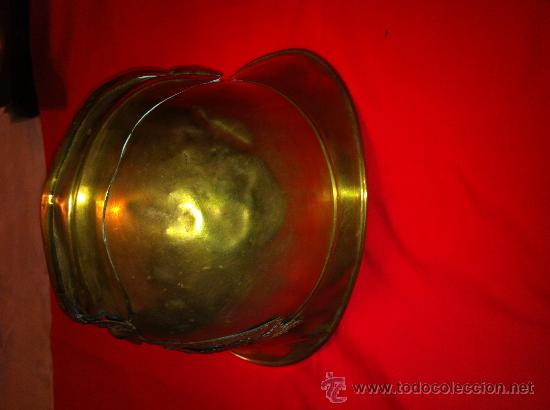 Militaria: casco antiguo de bombero frances - Foto 2