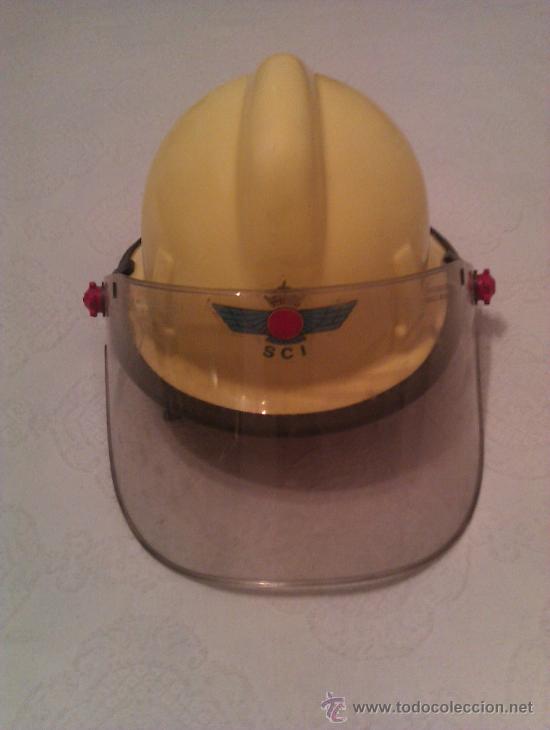 Militaria: CASCO DEL SERVICIO DE CONTRAINCENDIOS (BOMBEROS) DEL EJERCITO DEL AIRE. NUEVO - Foto 1