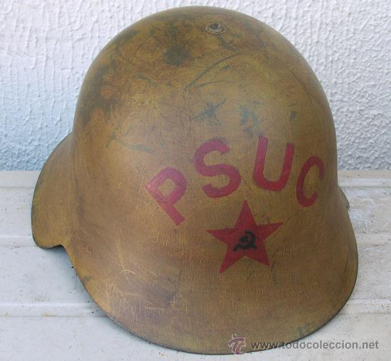 Militaria: Casco Espa&ntilde;ol M34 PSUC - Foto 3