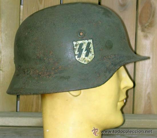 Militaria: casco alem&aacute;n M40 y M42 SS - Foto 1