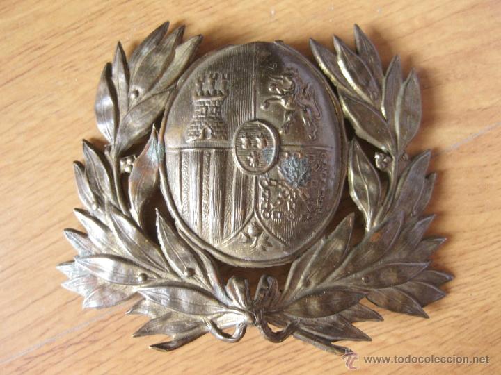 Militaria: CHAPA DE CASCO DE GENERAL - MODELO DE 1885 - Foto 1
