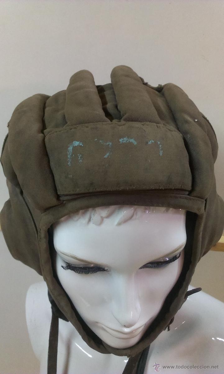 Militaria: CASCO DE TANQUE ( ORIGINAL ) - Foto 4
