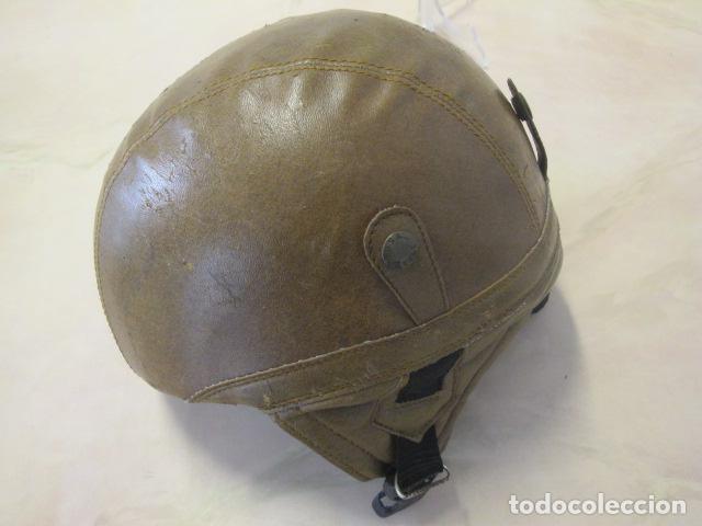 Militaria: Casco de cuero - Foto 4