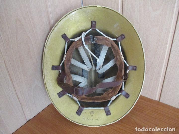 Militaria: ANTIGUO CASCO DE BOMBERO FRANCES - Foto 1
