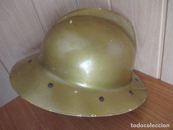 Militaria: ANTIGUO CASCO DE BOMBERO FRANCES - Foto 4