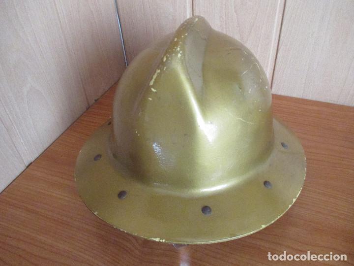 Militaria: ANTIGUO CASCO DE BOMBERO FRANCES - Foto 6