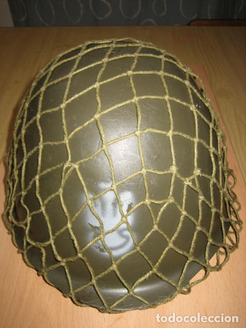 Militaria: Casco militar de acero,con red . - Foto 3