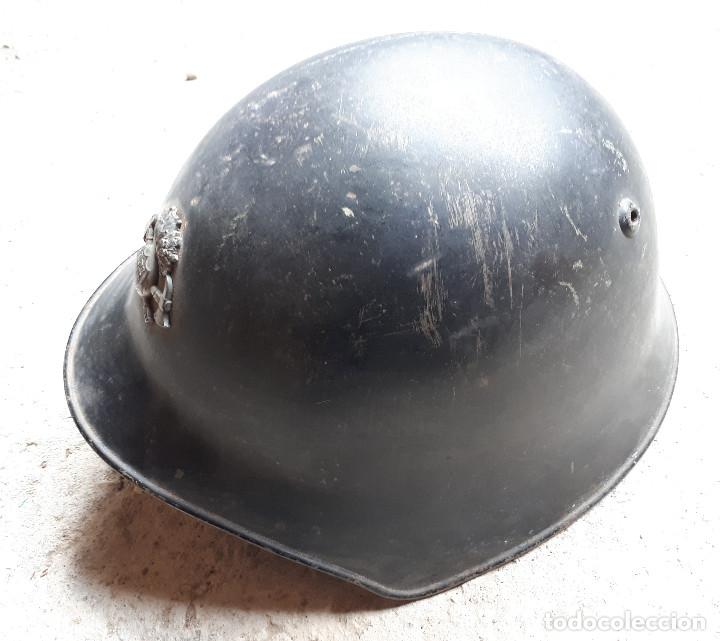 Militaria: Casco suizo, bombero - Foto 3