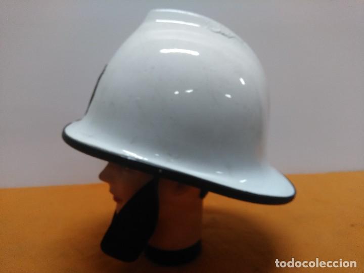 Militaria: ANTIGUO CASCO DE BOMBEROS INGLES - Foto 6