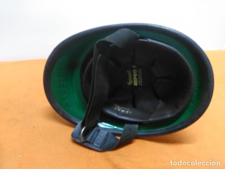 Militaria: ANTIGUO CASCO DE BOMBEROS INGLES - Foto 10