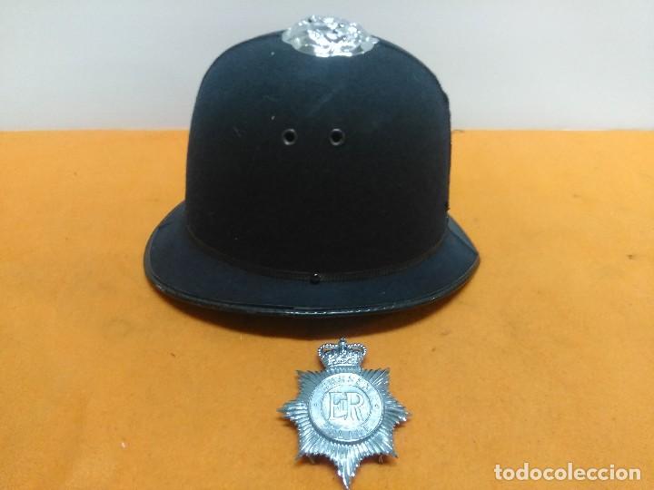 Militaria: Casco Bobby Policia Inglaterra - Foto 4