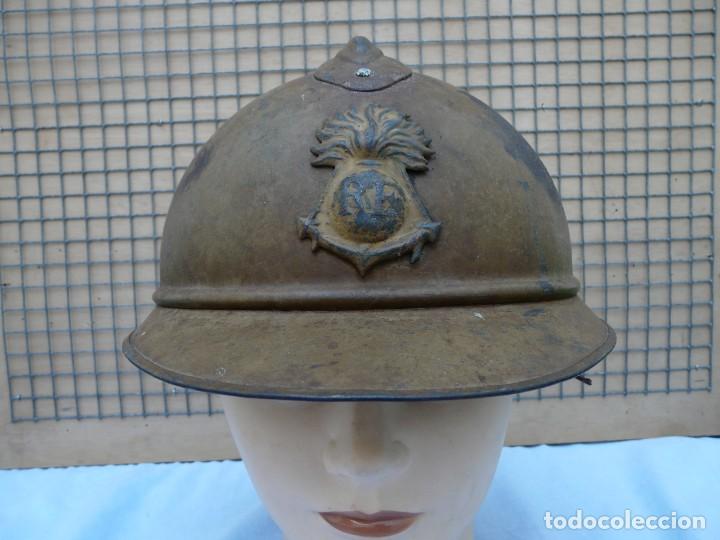 Militaria: FRANCIA CASCO ADRIAN DE INFANTERIA COLONIAL - I GUERRA MUNDIAL