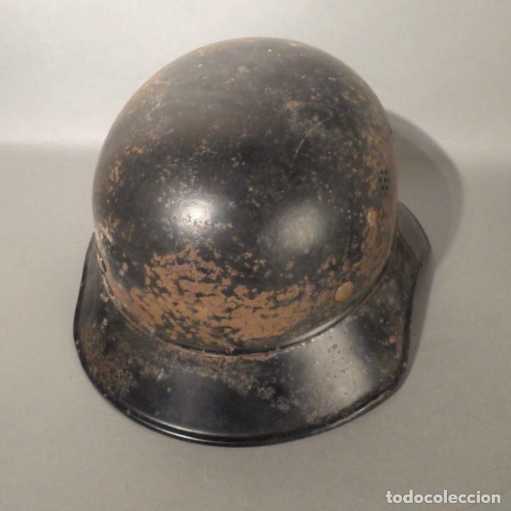 Militaria: Segunda guerra mundial antiguo casco militar bombero. Alemania 1934 - 1945 - Foto 5 - 240466650