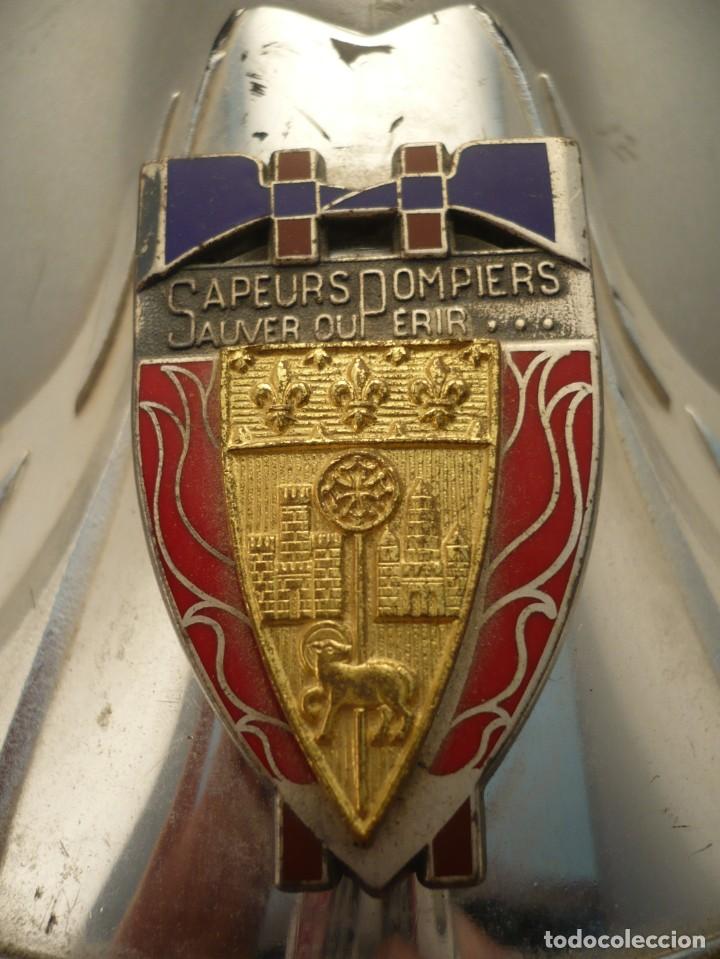 Militaria: casco de bombero Franc&eacute;s modelo Gallet - Foto 4