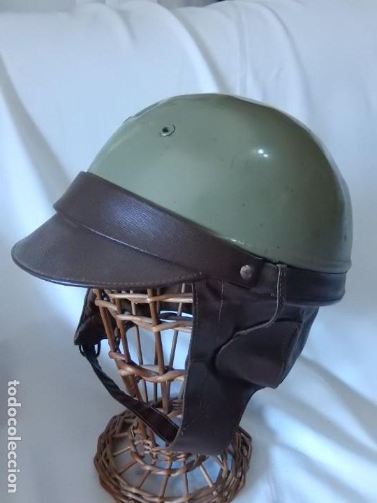 Militaria: Casco de motorista. Sin m&aacute;s datos. - Foto 2