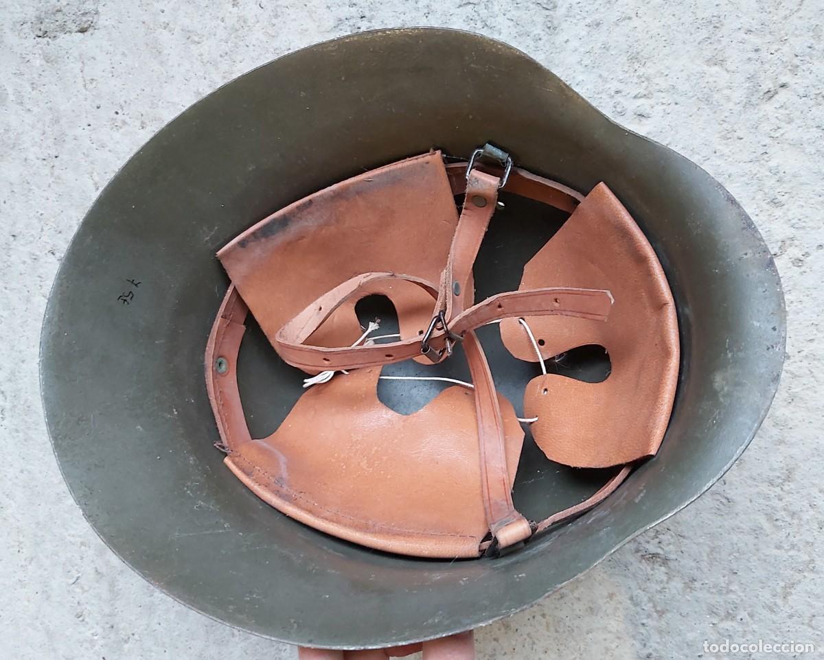 Militaria: Casco Z verde, interior primer modelo - Foto 9