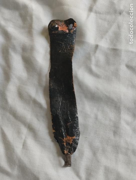 Militaria: BARBOQUEJO DE CUERO - Foto 1