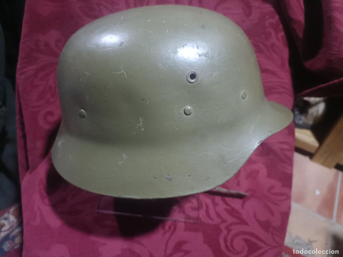 Militaria: Antiguo casco del ej&eacute;rcito espa&ntilde;ol - Foto 1